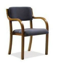 Wood Frame Cafeteria Office Chair - H-303