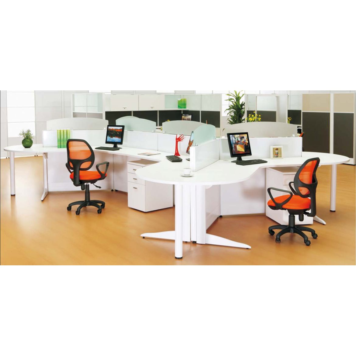 2-Seater Office Desk Workstations