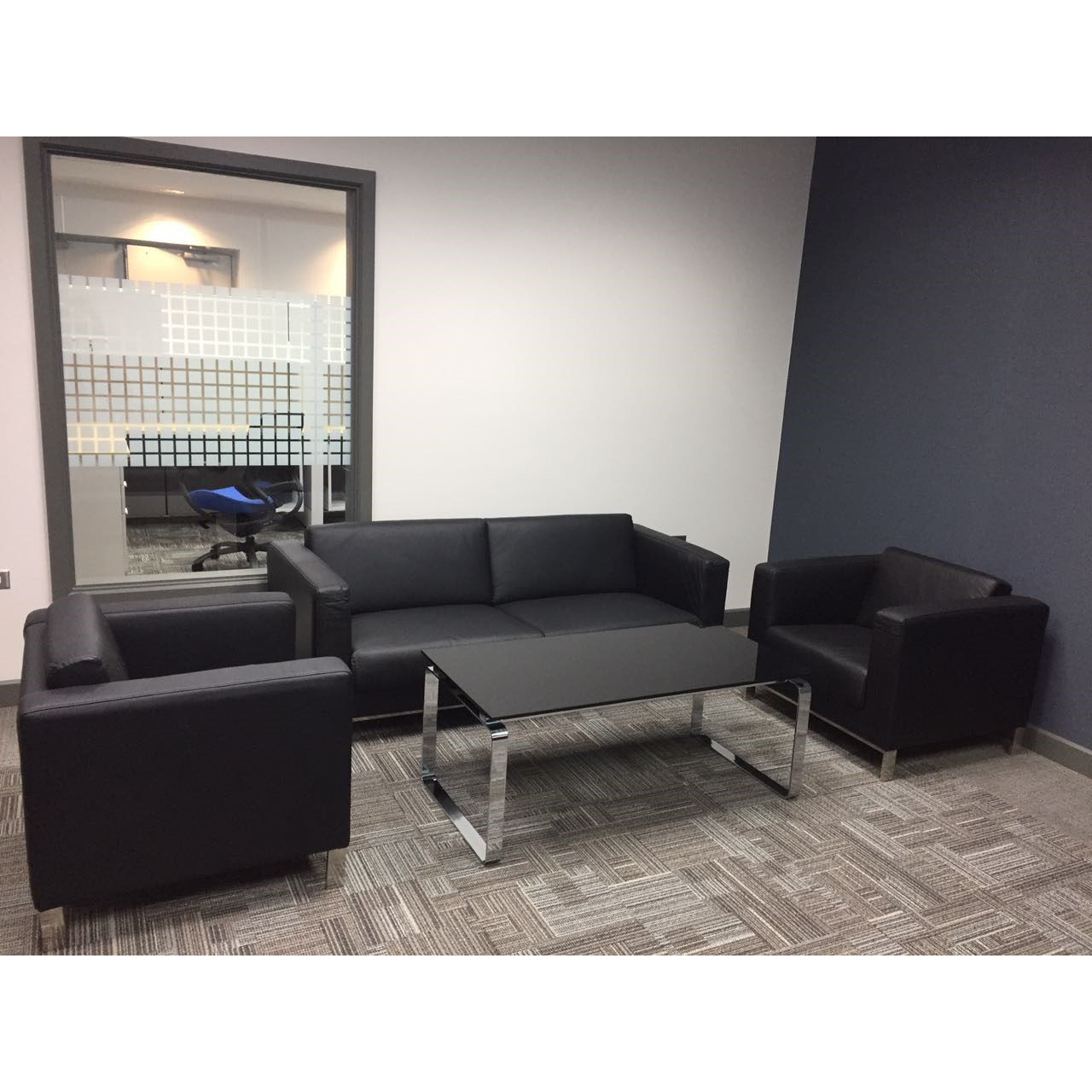 Executive 3 and Single Seater Office Sofa Set