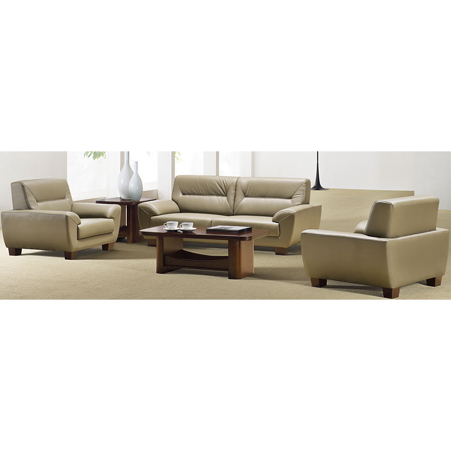 Italian Leather Executive Office Sofa Set - BJ-72