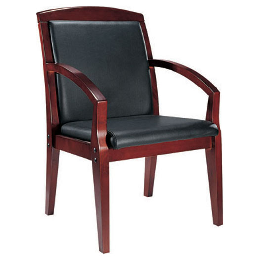 Upholstered Leather Office Visitor Chair - DY 5215