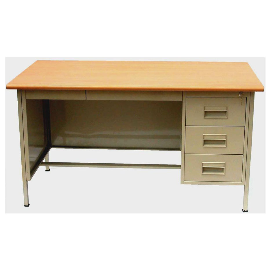 Single Pedestal Metal Office Desks - GD-SINGLE