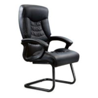 EXECUTIVE SLED BASE VISITOR CHAIR WITH PADDED ARMS - CODE: DY-681-D