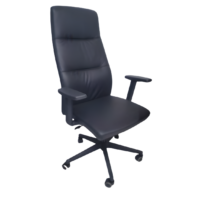 EXECUTIVE HIGH SLIM BACK LEATHER CHAIR - CODE: COI-A124