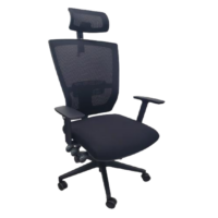 MESH BACK OFFICE CHAIR WITH HEADREST - CODE: 2003-H