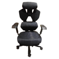 PREMIUM EXECUTIVE FABRIC CHAIR/ GAMING CHAIR WITH HEADREST & EXTENDABLE FOOTSTOOL - CODE: COS-YB-DB01