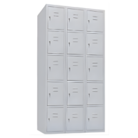 METAL STORAGE LOCKERS - CODE:GD-ISL15BL FIFTEEN DOOR LOCKER