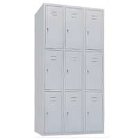 METAL STORAGE LOCKERS - CODE: GD-ISL 9BL NINE DOOR LOCKER