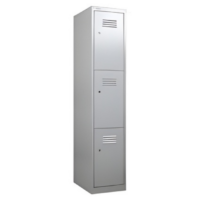 METAL STORAGE LOCKER - CODE: GD-ISL3 THREE DOOR LOCKERS