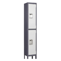 METAL STORAGE LOCKERS - CODE: YL-A02 TWO DOOR LOCKER WITH LEGS